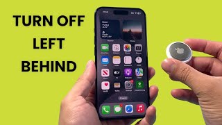 How To Turn Off Notify When Left Behind for AirTag [upl. by Siubhan851]