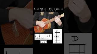 Noah Kahan  Stick Season Ukulele Tutorial ✨ [upl. by Suoilenroc]