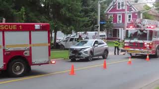 Accident at corner of Saunders and Westmorland Street in Fredericton [upl. by Aicilyt]