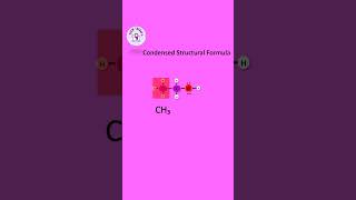 Condensed Structural Formula❤️  YouTube shorts chemistry education chemtherapy [upl. by Ahsyia260]