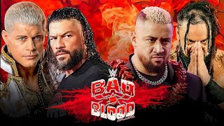 Roman Reigns amp Cody Rhodes vs Solo Sikoa amp Jacob Fatu Full Match WWE Bad Blood 2024 Highlights [upl. by Silvain336]