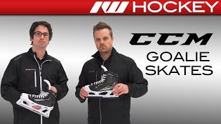 CCM Tacks and RibCor 50K Goalie Skate Insight [upl. by Hurst]