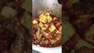 music calmdown dinnertime recipe food cooking alugosht chicken dinnertime [upl. by Ynnad680]