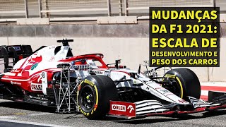 MUDANÇAS DA F1 2021 ESCALA MÓVEL DE DESENVOLVIMENTO E PESO DOS CARROS [upl. by Arihas]