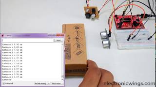 HCSR04 ultrasonic distance measurement using TI launchpad [upl. by Uriia]