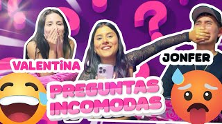 PREGUNTAS INCÓMODAS CON JONFER Y VALENTINA 🙈 KIMBERLY CONTRERAS [upl. by Namron]