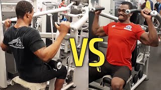 Agonist antagonist pair  Shoulder Press vs Lat Pulldown [upl. by Rosenwald915]