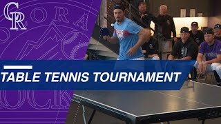 Rockies annual Spring Training table tennis tourney [upl. by Westbrooke]