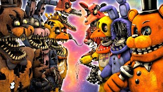 SFM FNaF Nightmare VR vs Withered [upl. by Relyat651]