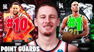 RANKING THE TOP 10 BEST POINT GUARDS IN NBA 2K24 MyTEAM [upl. by Evey375]