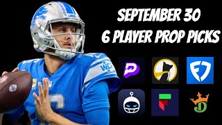 NFL PRIZEPICKS TODAY  6 BEST PROP PICKS  MONDAY  9302024  BEST PROPS  NFL BETTING [upl. by Ardnosal]