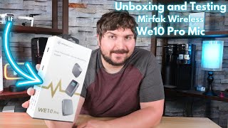 Unboxing and Testing the Mirfak We10 Pro Wireless Mic System [upl. by Ajdan]