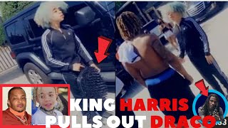 TIs Son King Harris PULLS OUT A GUN on People Who Tried to Press Him [upl. by Templia]