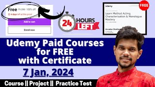 How to get Udemy Courses for FREE in 2024  Udemy Coupon Code 2024  Latest Udemy Coupons [upl. by Alvinia]