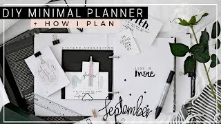 DIY MINIMAL PLANNER  AGENDA  how i plan [upl. by Nalro]