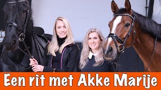 Paardrijden met Akke Marije van HNTM  PaardenpraatTV [upl. by Higgins74]