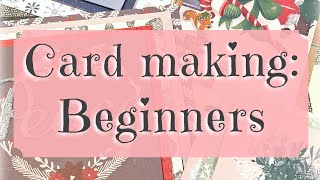 Card Making Beginners  Simple steps to creating a beautiful card from start to finish [upl. by Nairdna170]