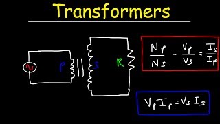 Transformers Physics Problems  Voltage Current amp Power Calculations  Electromagnetic Induction [upl. by Yelwar]