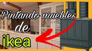 Como pintar muebles de madera color oscuro á blanco [upl. by Madalena]