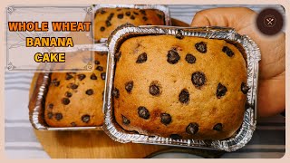 Whole Wheat Banana cake  Healthy Whole Wheat banana Cake For Kids  Whole Wheat Banana Tiffin Cake [upl. by Auoz]