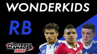 Football Manager 2015  WONDERKIDS  RIGHT BACKS [upl. by Caz]