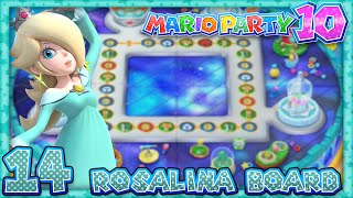 Mario Party 10 Part 14  Rosalina Amiibo Board 4 Player [upl. by Yentruocal]