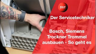 Bosch Siemens Trockner Trommel ausbauen  So geht es [upl. by Severen734]