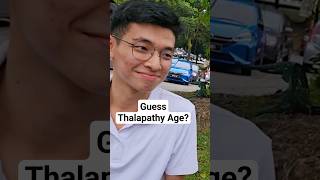 Foreigners Guess Thalapathy Vijay Age🔥 Part1  Whistle Podu😂🎉 shorts vijay goat reels [upl. by Nrublim]