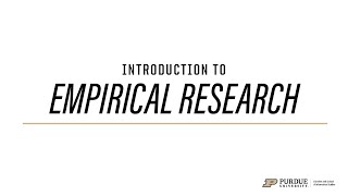 Introduction to Empirical Research [upl. by Servetnick]