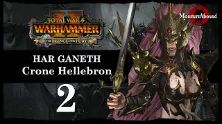 Total War Warhammer 2 Mortal Empires  Har Ganeth Crone Hellebron Campaign 2 [upl. by Novihc]