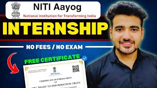 Niti Aayog Winter Internships 2024  Internship For College Students  Government Online Internship [upl. by Analle568]