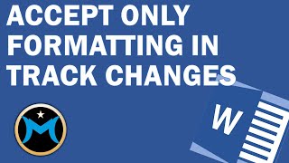 Accept Formatting in Track Changes [upl. by Adnih]