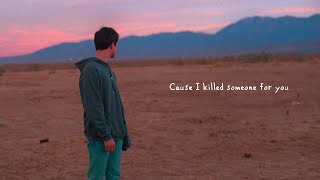 Alec Benjamin  If I Killed Someone For You Official Lyric Video [upl. by Alcinia567]