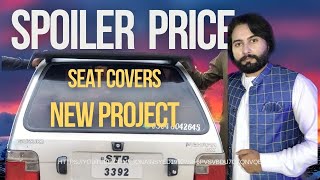 Suzuki mehran Spoiler priceArm rest seat coversfloor mats pricesRE info [upl. by Norabal]