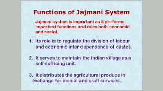 Jajmani System Definitions Characteristic Function and Importance [upl. by Haran]