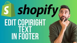 How to Edit Copyright Text in Shopify Dawn Theme Footer  Remove Copyright Text in Shopify 2024 [upl. by Nyleuqaj]