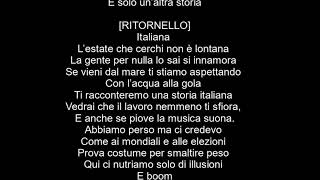 TESTO canzone quotITALIANAquot  Fedez JAX Nuovo singolo [upl. by Annoiek365]