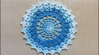 Easy Crochet Doily Tutorial For Beginners [upl. by Ahsehyt]