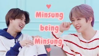 Stray Kids Minho and Jisung being Minsung pt 12 [upl. by Amihsat]