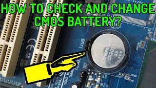 How To Check and Replace Computer CMOS Battery [upl. by Yentruok208]