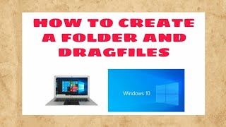 HOW TO CREATE A FOLDER AND DRAGFILES shorcutkeyCreatefolderComputer SHARONTV CHANNEL [upl. by Inaffit]