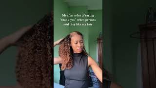 Lets get into how easy and quick this Vpart wig is vpartwig naturalhair browncolor [upl. by Thistle477]