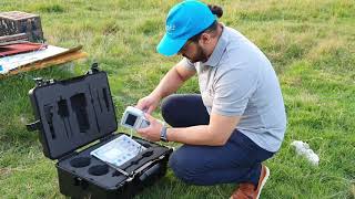 Real test and search for water by WF303 GH Groundwater Detector [upl. by Aerdnahs]