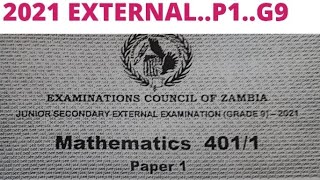 2021 ECZ Maths G9 P1 [upl. by Iccir]