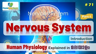 Ep71  Nervous System  Introduction  Part1  Malayalam [upl. by Dronel]