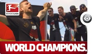 The World Cup Winners Return  Germany Celebrate in Berlin [upl. by Neenaej853]