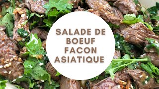 Recette facile et rapide Salade de bœuf façon asiatique [upl. by Irish]