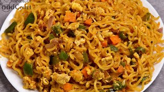 Egg Maggi Recipe Instant Maggi Noodles Masala Maggi [upl. by Ahtnama]