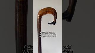 Antique Victorian Carved Folk Art Walking Stick [upl. by Arytal]