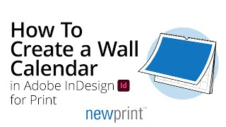 How to Create a Wall Calendar in InDesign for Print [upl. by Rudy]